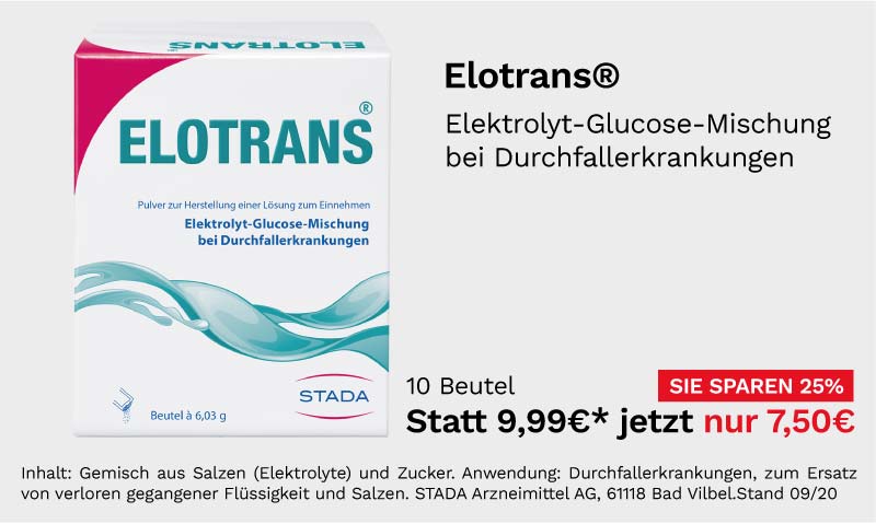 Elotrans 10 Beutel für 7,50 €